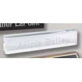 Clear Acrylic Name Plate (2"x10"x1")